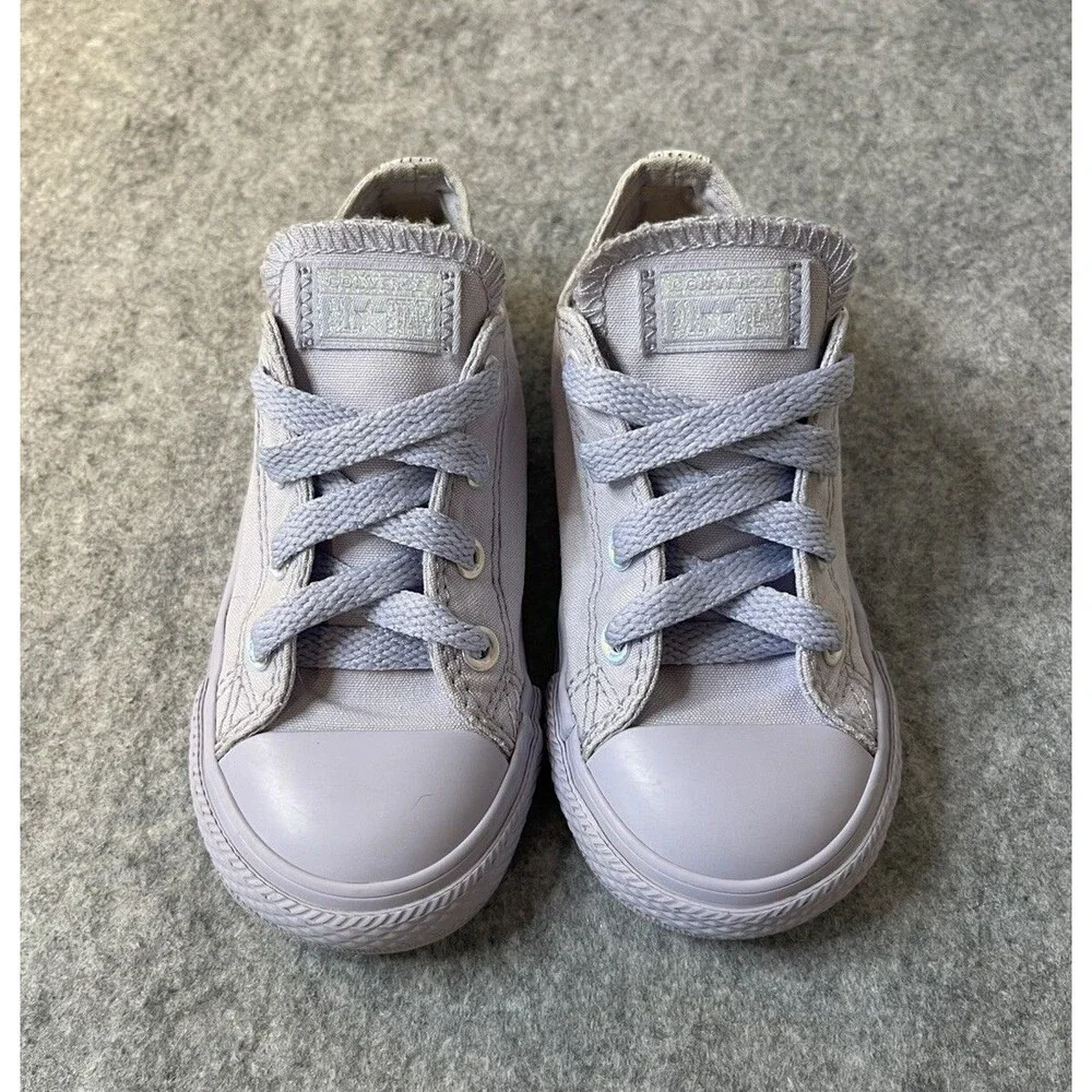 Converse Chuck Taylor All Star Purple Infant Toddler Sz 8 Sneakers Tennis Shoes